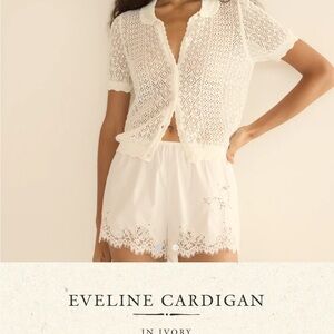 Doen Eveline Cardigan in Ivory